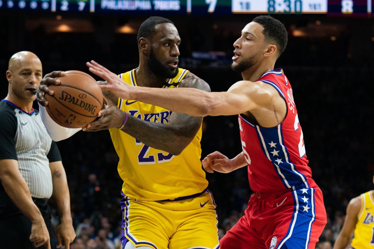 LeBron Ben Simmons NBA