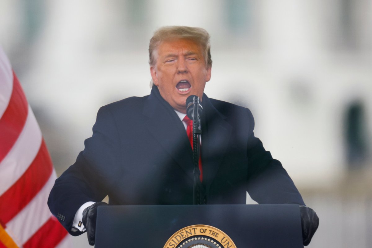 U.S. President Donald Trump holds a rally to contest the certification of the 2020 U.S. presidential election results by the U.S. Congress in Washington