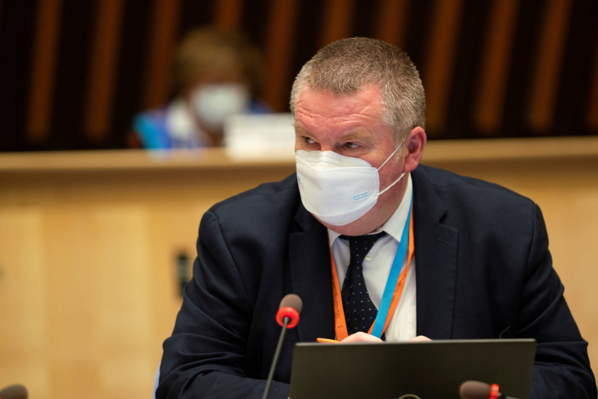 FILE PHOTO: World Health Organisation (WHO) Executive Board session on the COVID-19 response in Geneva