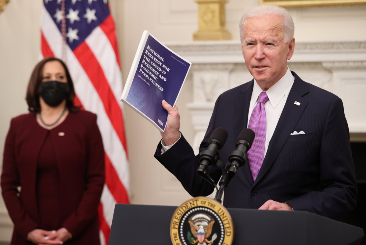 U.S. President Biden holds coronavirus response event at the White House in Washington