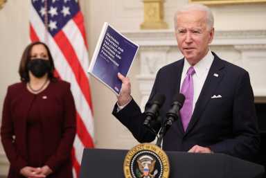 U.S. President Biden holds coronavirus response event at the White House in Washington