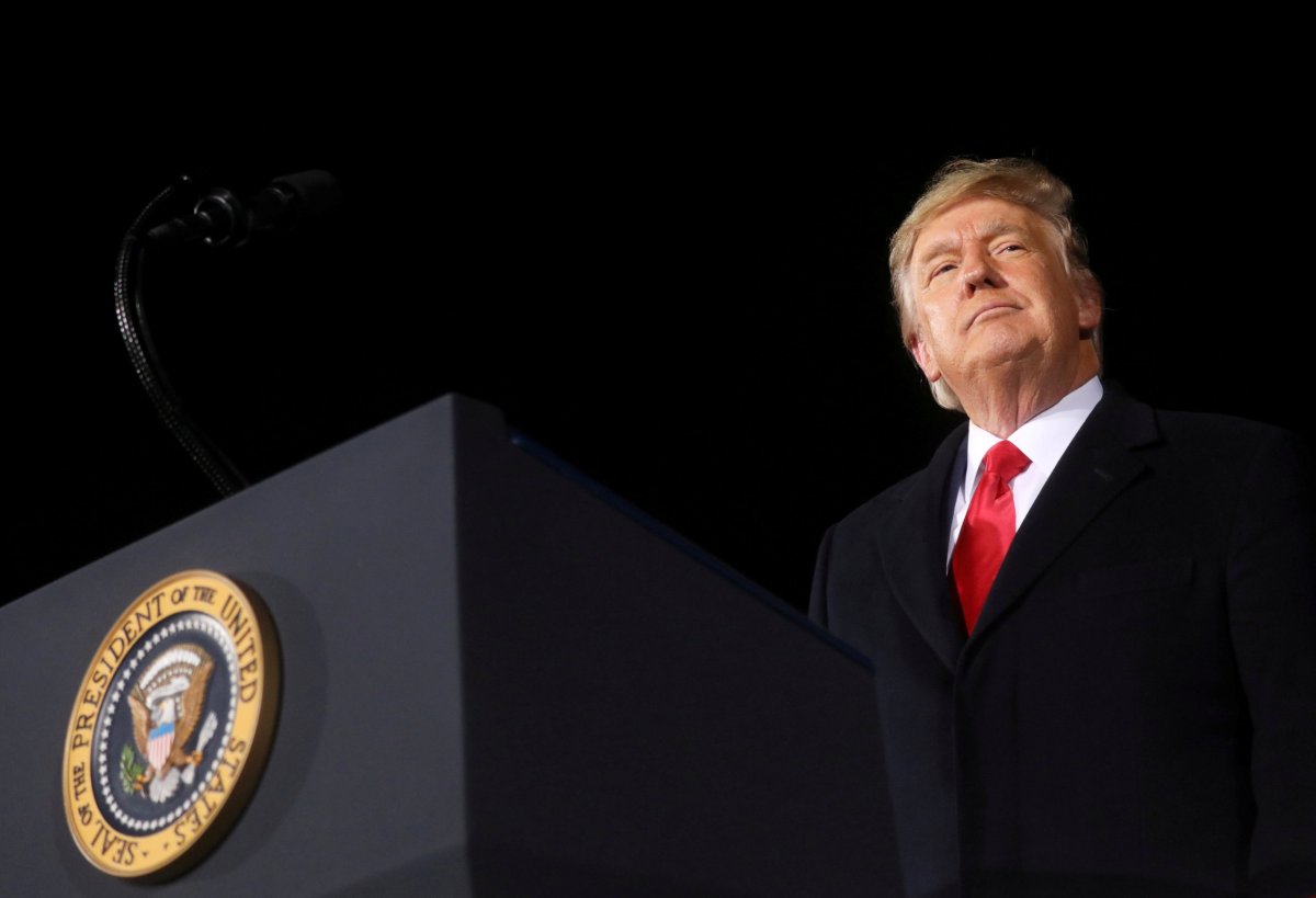 FILE PHOTO: President Trump holds campaign rally in Dalton, Georgia