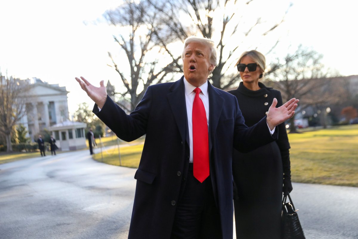 FILE PHOTO: U.S. President Trump departs the White House