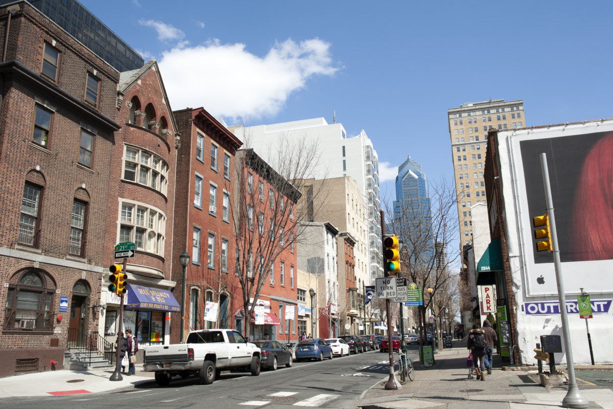 Street view in Philadelphia
