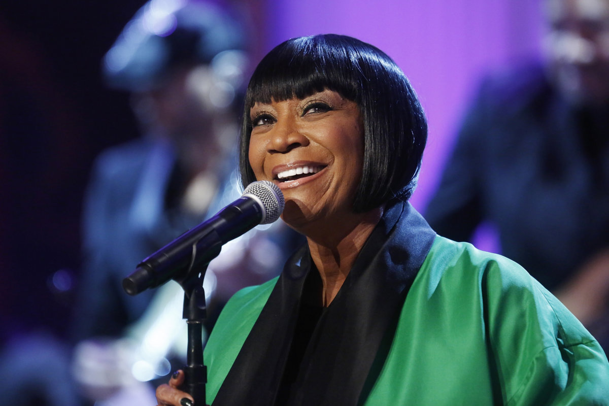 Patti LaBelle sings Over the Rainbow during a television taping of “In Performance at the White House: Women of Soul” in Washington