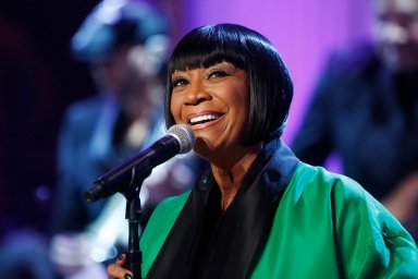 Patti LaBelle sings Over the Rainbow during a television taping of “In Performance at the White House: Women of Soul” in Washington