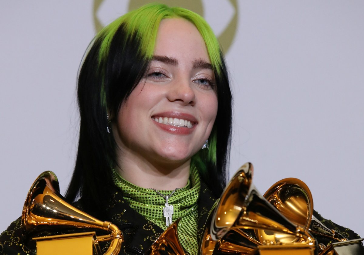 FILE PHOTO: 62nd Grammy Awards – Photo Room – Los Angeles, California, U.S., January 26, 2020 – Billie Eilish poses backstage with her awards