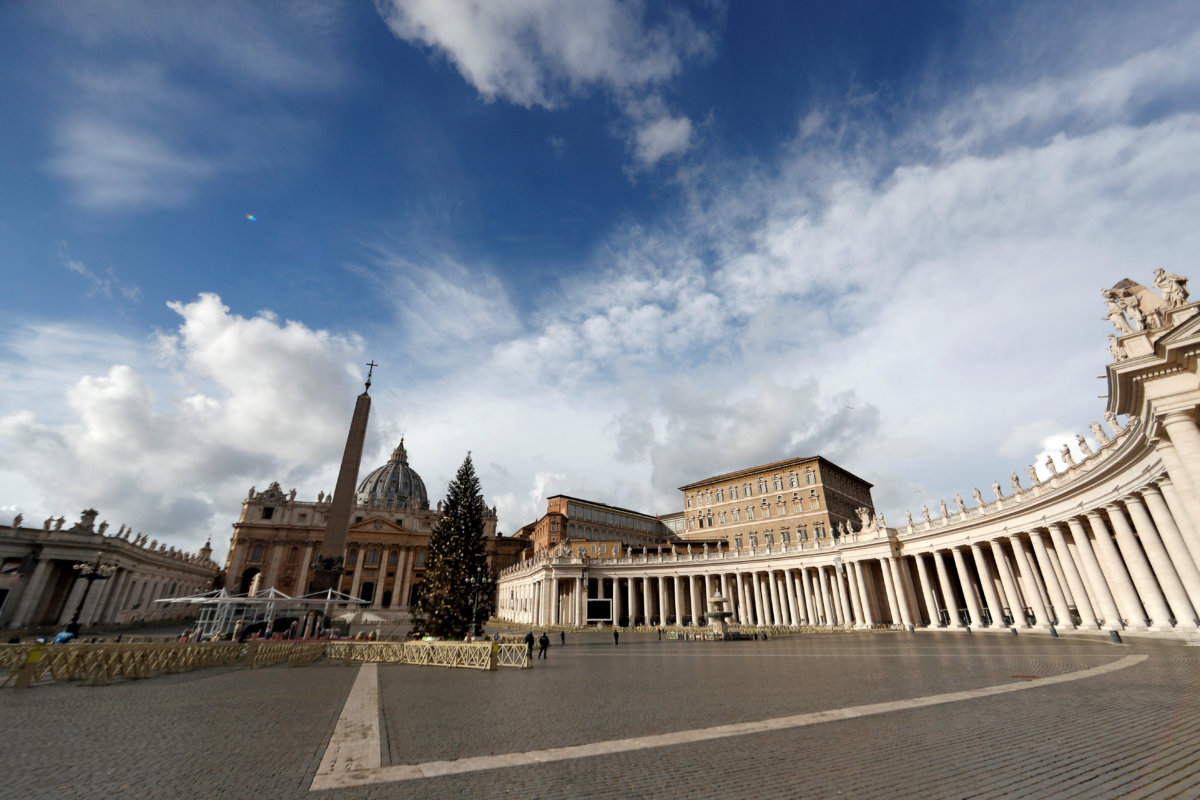 FILE PHOTO: View of St. Peter’s Square on Christmas Day at the Vatican