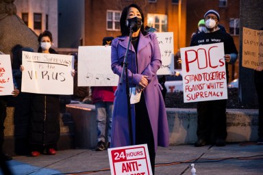 Vigil in solidarity with the Asian American community