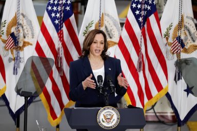 U.S. Vice President Kamala Harris travels to North Carolina