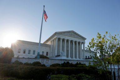 FILE PHOTO: Morning rises over the U.S. Supreme Court building in Washington