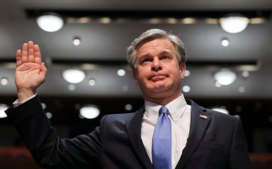 FBI Director Christopher Wray testifies before the House Judiciary Committee on Capitol Hill in Washington