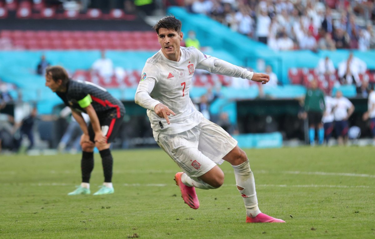 Alvaro Morata Spain Croatia Euro 2020