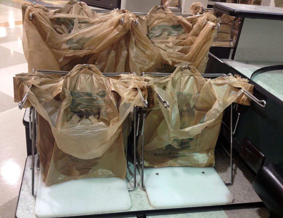 Plastic Bags at Checkout