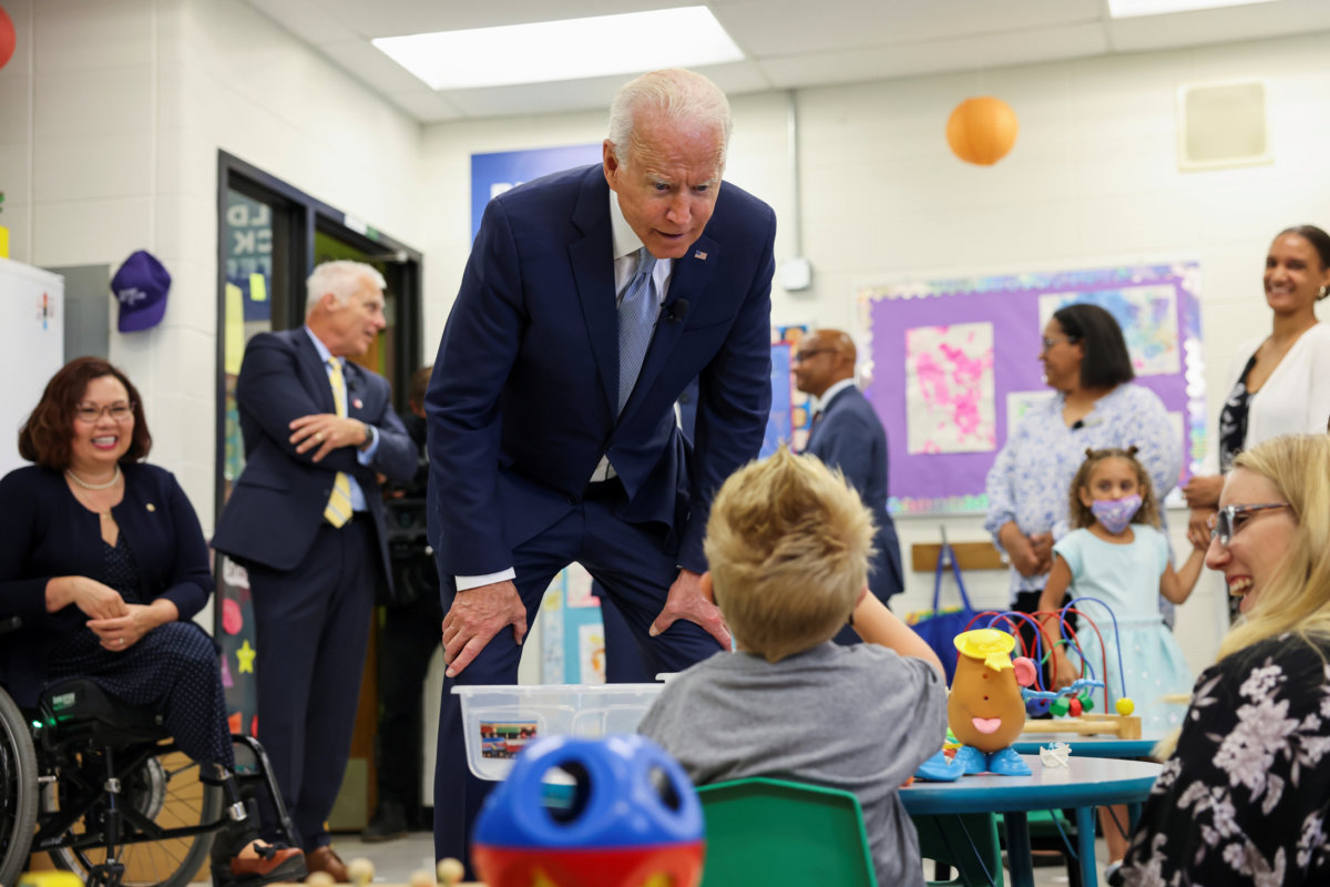 FILE PHOTO: U.S. President Joe Biden visits Crystal Lake
