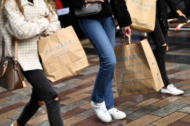FILE PHOTO: Retail shoppers in Belfast