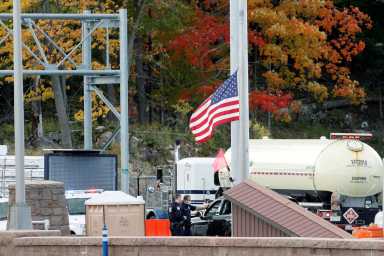 The Canada-United States border crossing in Lansdowne