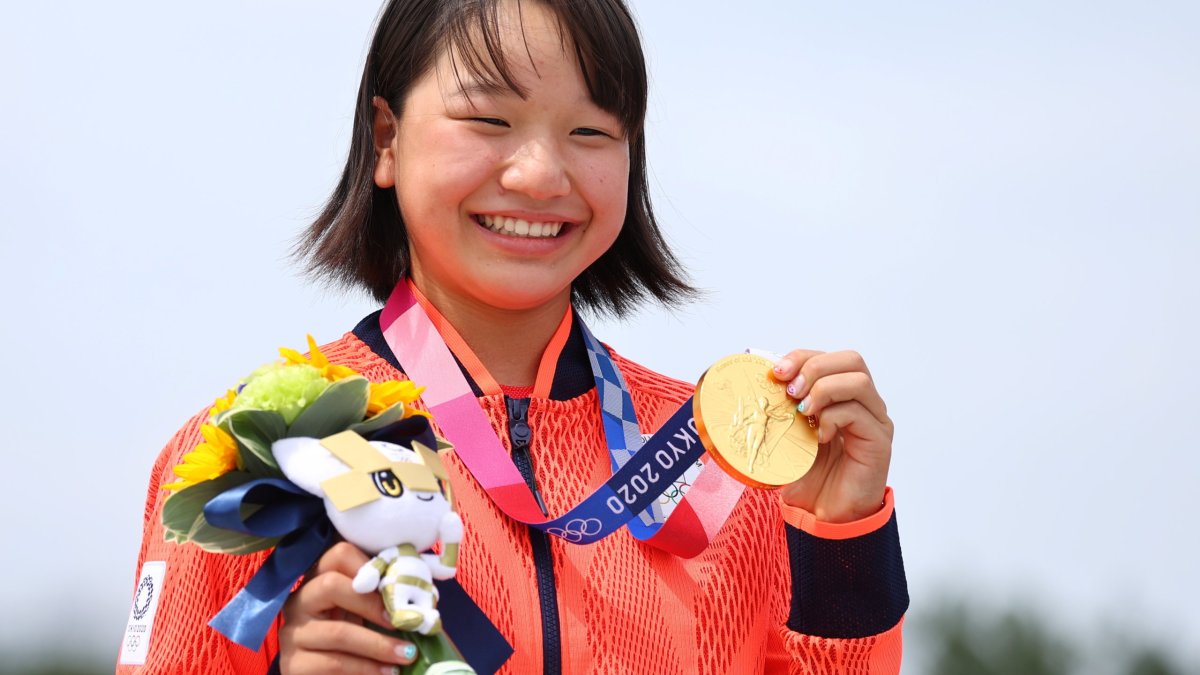 Skateboarding – Women’s Street – Medal Ceremony