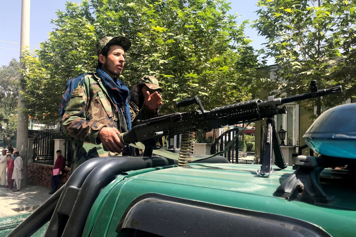 Taliban forces patrol in Kabul