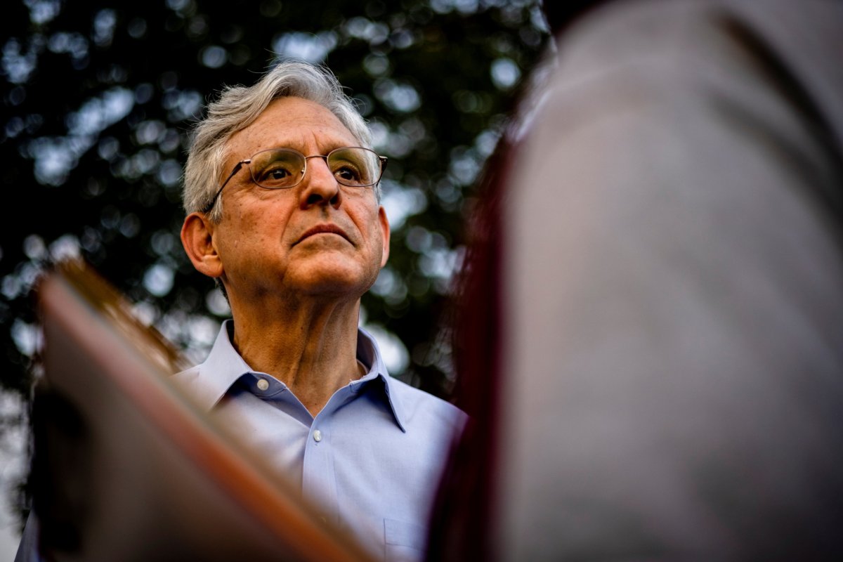 FILE PHOTO: U.S. Attorney General Merrick Garland in Chicago