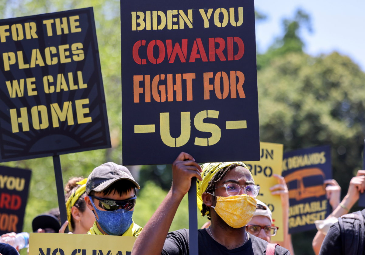 FILE PHOTO: Environmental activists march on White House over climate change, in Washington