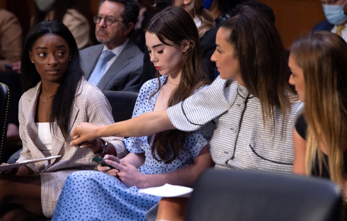 Senate Judiciary hearing on the FBI handling of the Larry Nassar investigation of sexual abuse of Olympic gymnasts, in Washington