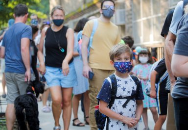 FILE PHOTO: First day of New York City schools