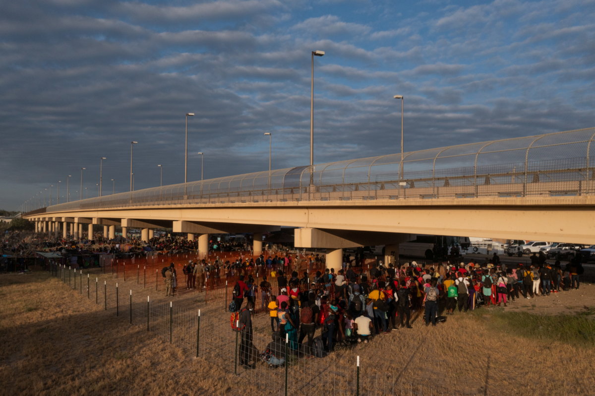 Migrants in Del Rio, Texas