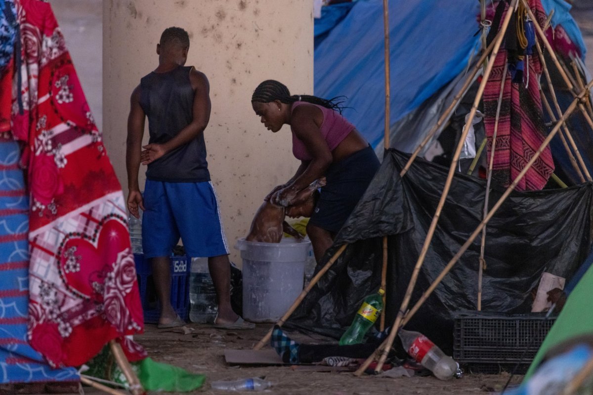 Migrants in Del Rio, Texas