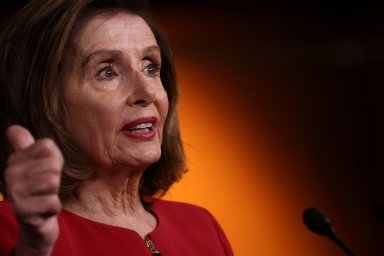 FILE PHOTO: U.S. House Speaker Pelosi holds her weekly news conference at the U.S. Capitol in Washington