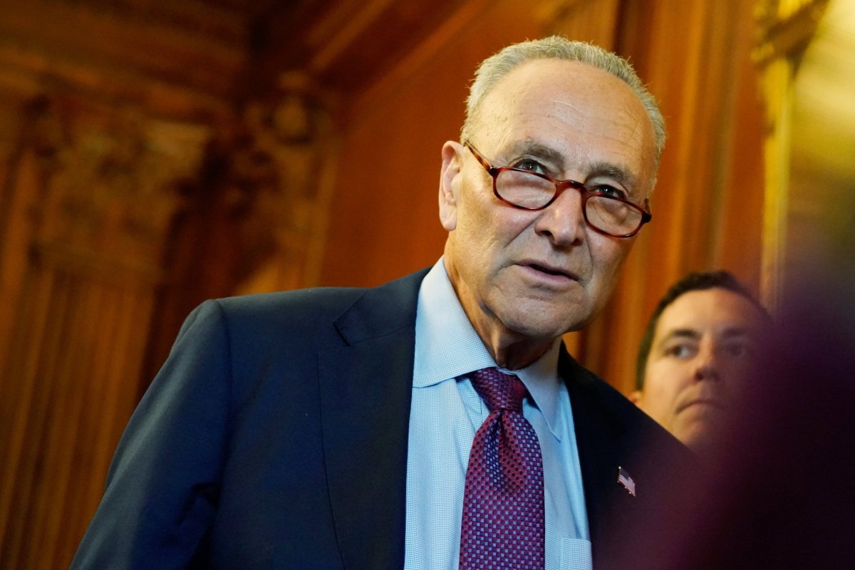 FILE PHOTO: U.S. Senate Majority Leader Chuck Schumer and House Speaker Nancy Pelosi hold a news conference on Capitol Hill