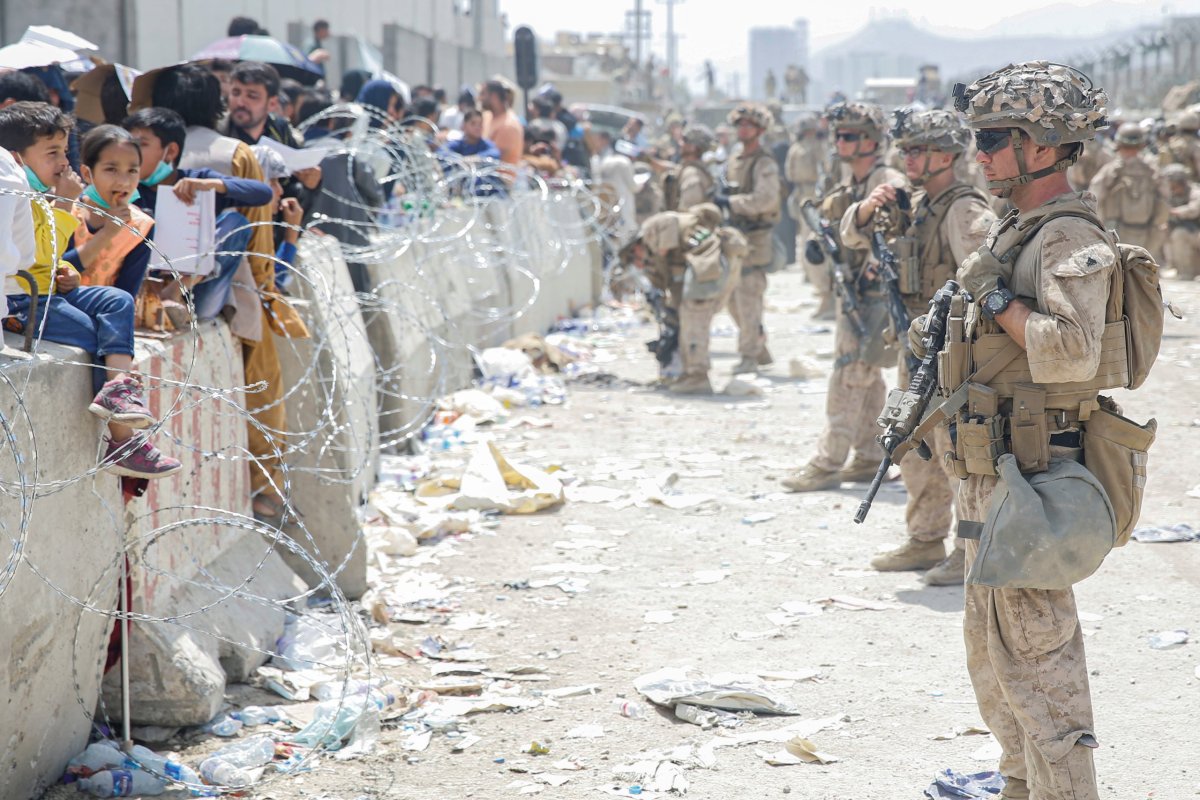 FILE PHOTO: Evacuation at Hamid Karzai International Airport, in Kabul