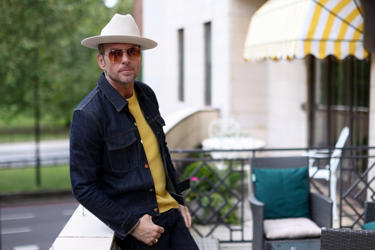 Matt Goss poses for a portrait after an interview at the Dorchester Hotel in London