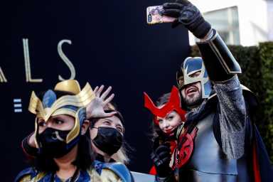 Marvel’s Eternals step out in Hollywood for worldwide launch