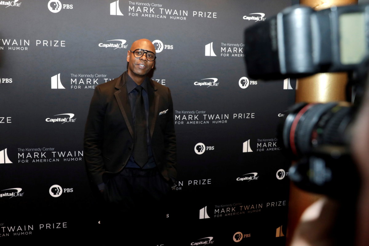 FILE PHOTO: Comedian Dave Chappelle receives the Mark Twain Prize in Washington