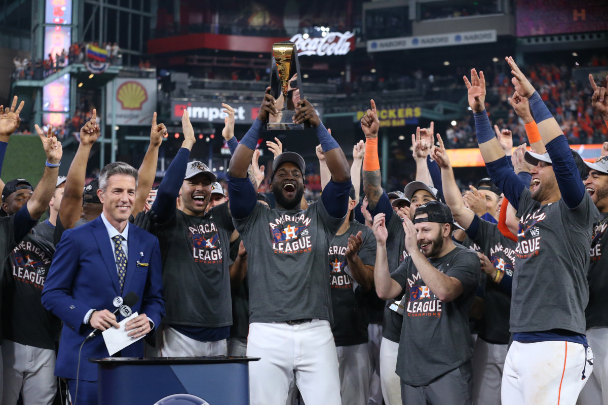 MLB Houston Astros Tee T-Shirt 2019 American League Champions