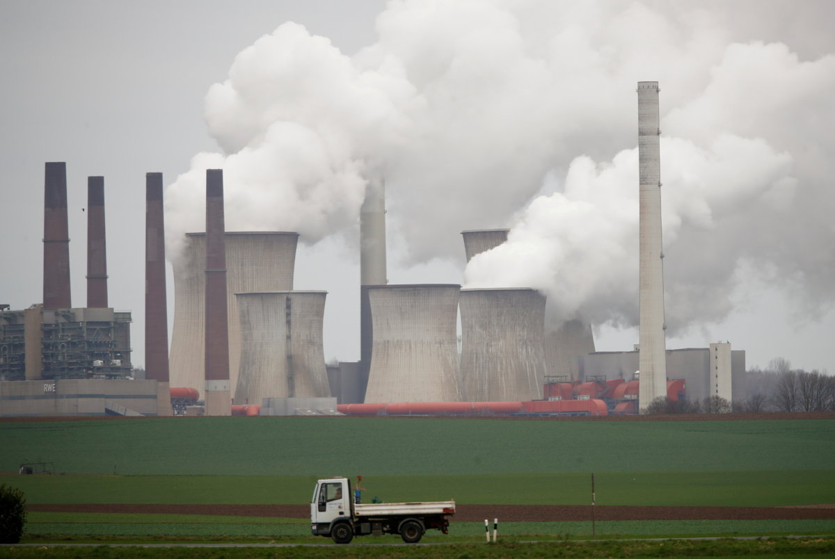 FILE PHOTO: Brown coal fired power plants of RWE, one of Europe’s biggest utilities in Neurath near Cologne