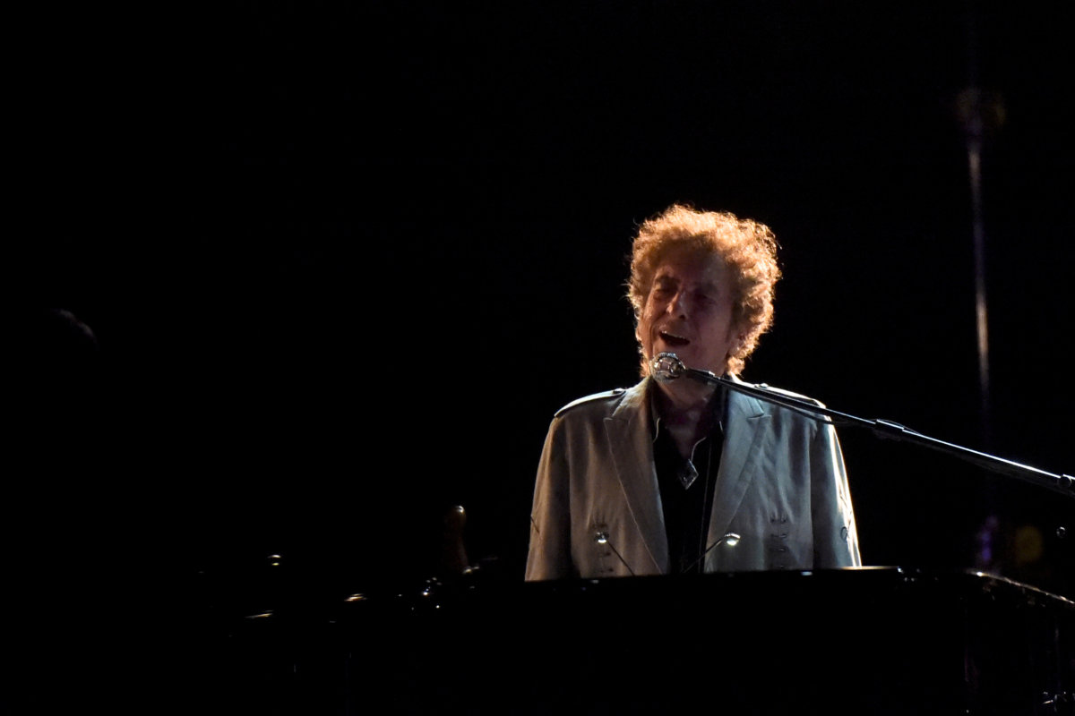 Bob Dylan performs during the Firefly Music Festival in Dover, Delaware