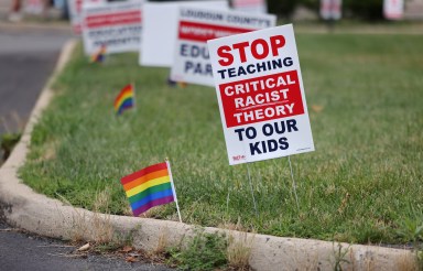 A Virginia School board meeting reflects a battle playing out across the country over a once-obscure academic doctrine known as Critical Race Theory, in Ashburn