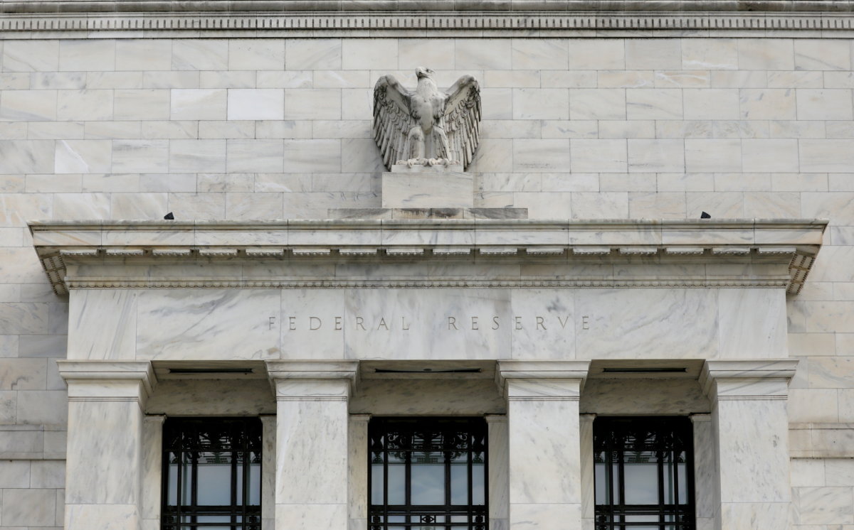 FILE PHOTO: The Federal Reserve building is pictured in Washington, D.C.