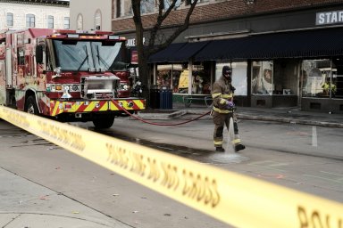 Car plows through holiday parade in Wisconsin