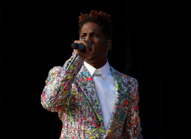 FILE PHOTO: Jon Batiste performs at the 2021 Global Citizen Live concert at Central Park in New York