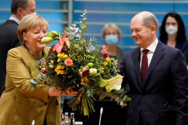 Cabinet Meeting of acting German government at the Chancellery