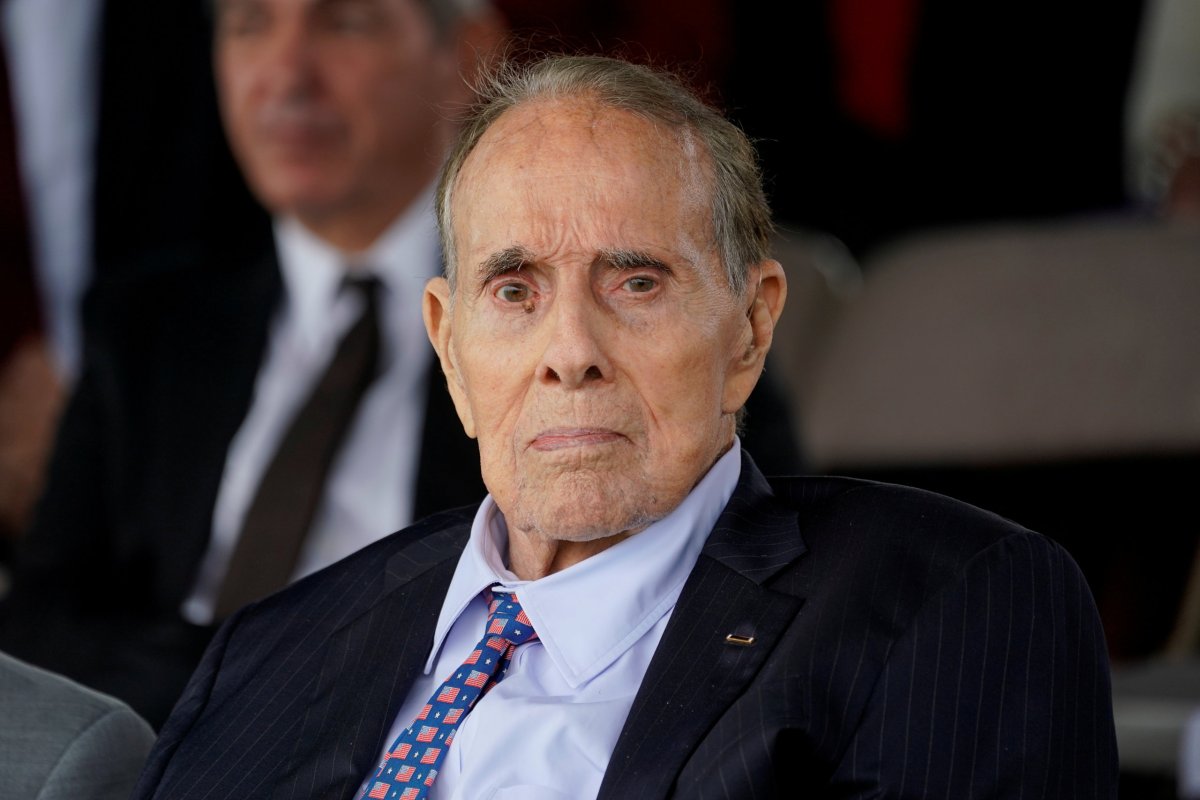 FILE PHOTO: Bob Dole attends welcome ceremony in honor of new Joint Chiefs Chairman Milley at Joint Base Myer-Henderson Hall, Virginia