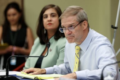 U.S. Representative Jordan participates in a Republican-led forum on the possible origins of the COVID-19 coronavirus outbreak in Wuhan, China, on Capitol Hill in Washington