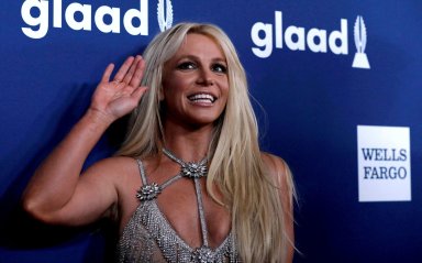 FILE PHOTO: Singer Spears poses at the 29th Annual GLAAD Media Awards in Beverly Hills