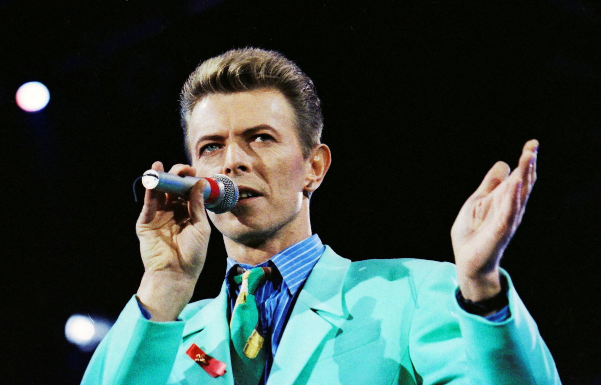 FILE PHOTO: David Bowie performs during The Freddie Mercury Tribute Concert at Wembley Stadium in London