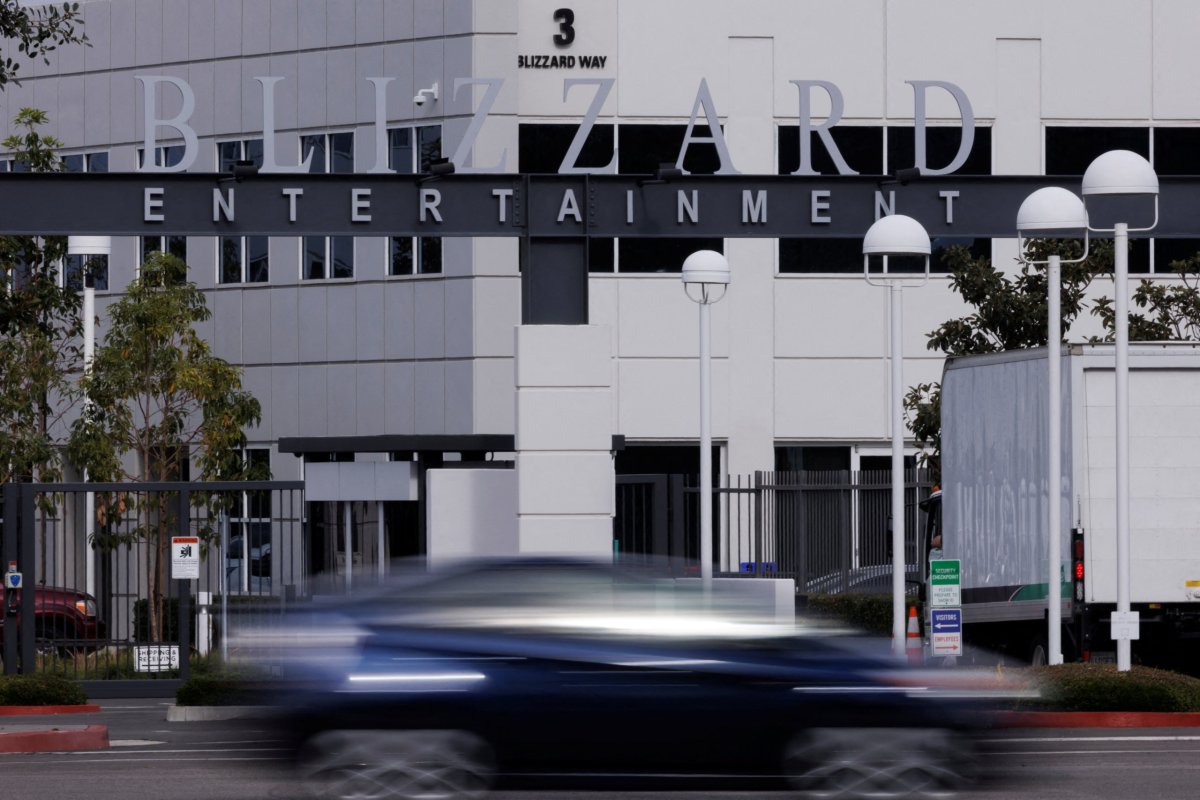 A view shows Blizzard Entertainment’s campus, in Irvine, California