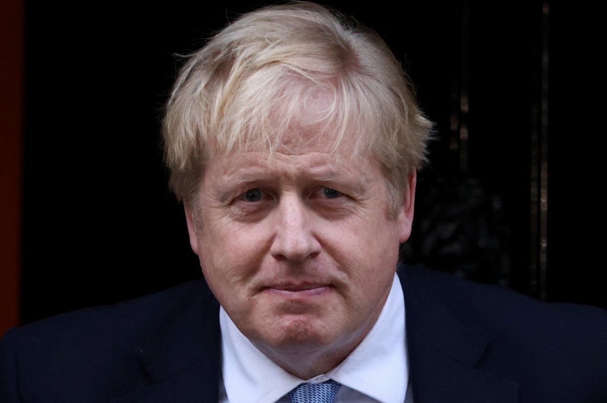 British PM Boris Johnson in Downing Street