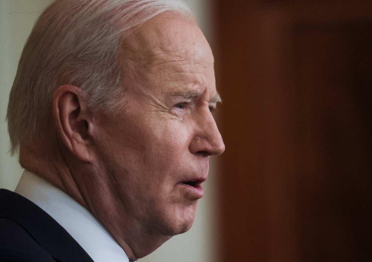 U.S. President Joe Biden speaks about Russia’s attack on Ukraine in Washington